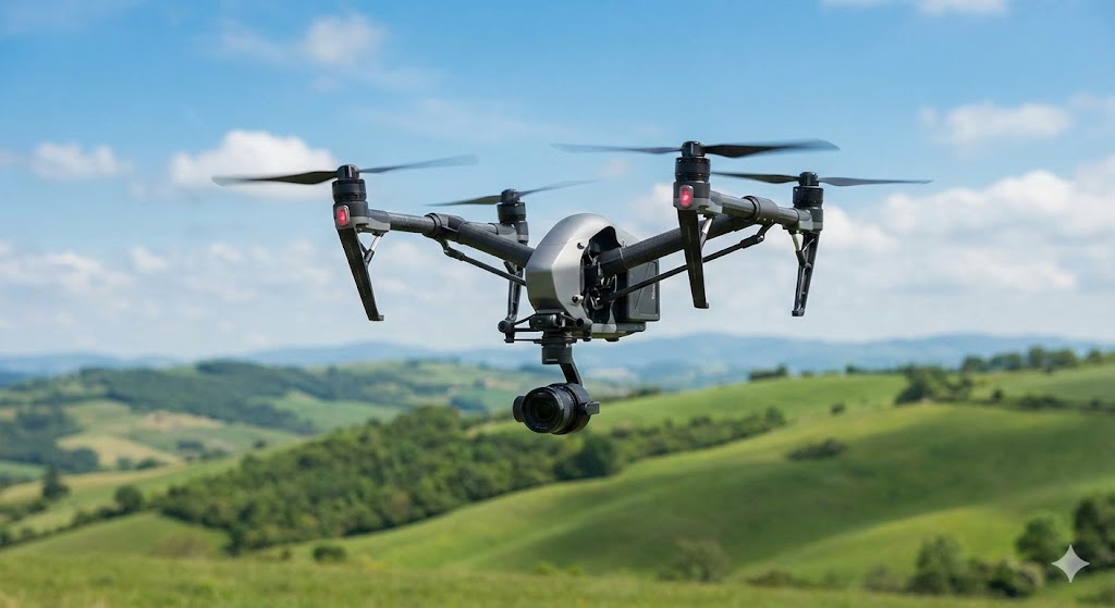 Drone Aerial Filming over an Alberta property